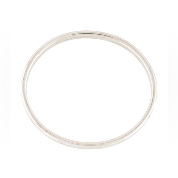 TIFFANY & CO. STERLING SILVER BANGLE BRACELET - Picture 2 of 9